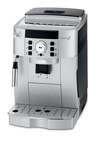 De'Longhi Magnifica S ECAM 22.110.SB Kaffeevollautomat (Direktwahltasten und Drehregler, Milchaufschäumdüse, Kegelmahlwerk 13 Stufen, Herausnehmbare Brühgruppe, 2-Tassen-Funktion) silber