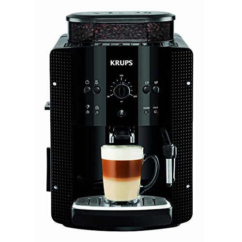 Krups EA8108 Kaffeevollautomat (1450 Watt, 1,8 Liter, 15 bar, CappuccinoPlus-Düse, Dampfdüse) schwarz