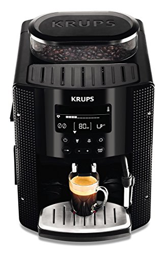Krups EA815070 Kaffeevollautomat (1450 Watt, 1,8 Liter, 15 bar, LC Display, CappuccinoPlus-Düse) schwarz