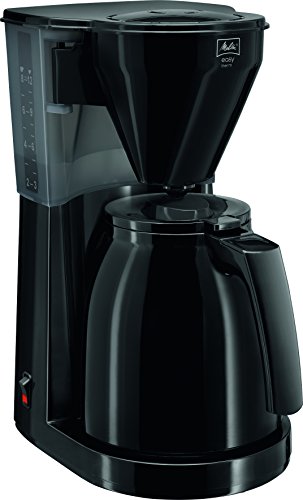 Melitta Easy Therm 1010-06 Filterkaffeemaschine mit Thermkanne | Kompaktes Design | Schwenkfilter mit Tropfstopp | Automatische Abschaltung | Schwarz