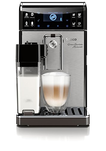 Saeco HD8967/01 GranBaristo (Avanti Kaffeevollautomat, Appsteuerung, integrierte Milchkaraffe) silber