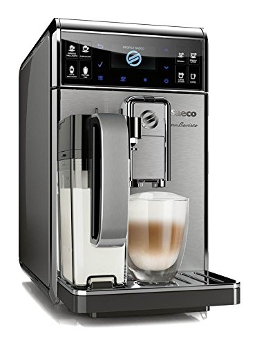 Saeco HD8975/01 GranBaristo Kaffeevollautomat, AquaClean, integrierte Milchkaraffe, silber