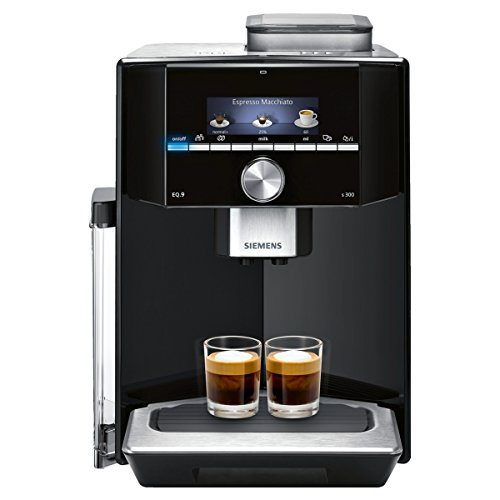 Siemens EQ.9 s300 TI913539DE Kaffeevollautomat (1500 Watt, Integriertes Milchsystem, One Touch, Reinigungsprogramm, Doppeltassenbezug,) schwarz