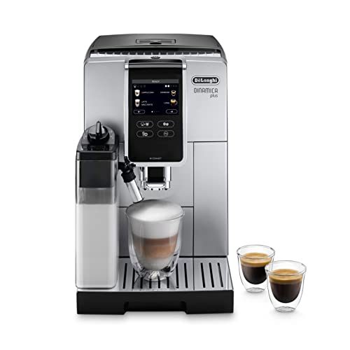 De'Longhi ECAM 370.85.SB Dynamische Kaffeevollautomatik, 1450 W, 1,8 Liter, Kunststoff Silver E Nero