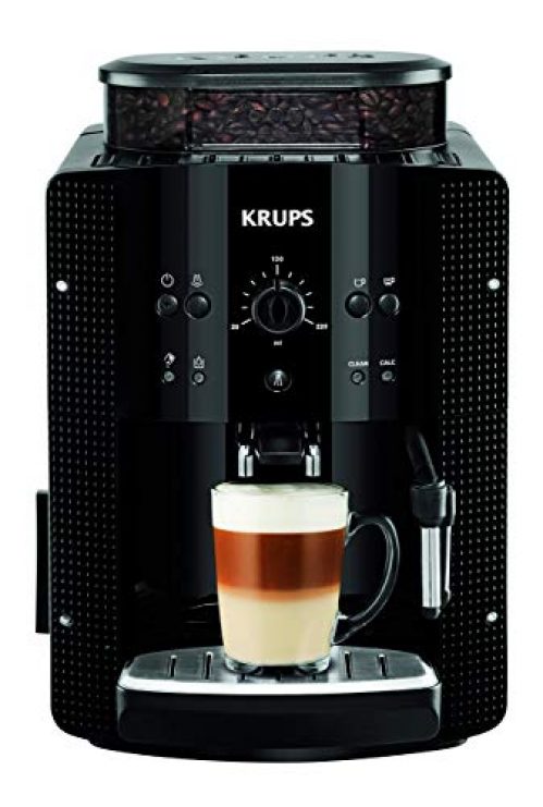 Krups EA8108 Kaffeevollautomat (1450 Watt, 1,8 Liter Wassertank, CappuccinoPlus-Düse, 2-Tassen-Funktion, 15 bar) schwarz