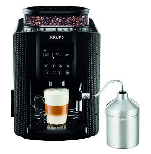 Krups EA8160 Kaffeevollautomat (1450 Watt, 1,8 Liter, 15 bar, LC Display, Cappuccinatore)