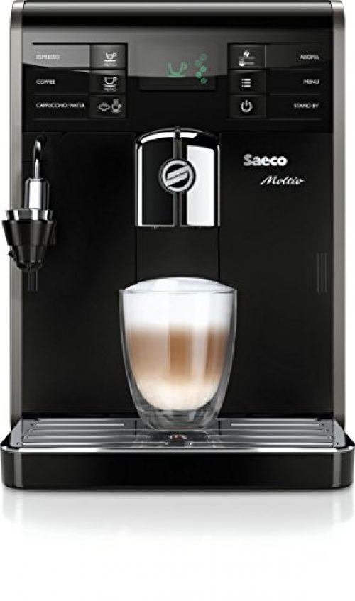 Saeco HD8769 Moltio Kaffeevollautomat, automatischer Milchaufschäumer, schwarz